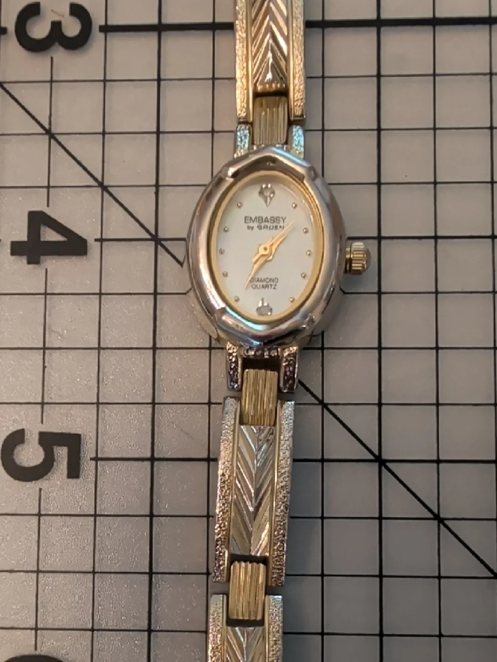 Embassy by Gruen Women's Diamond Accent Watch - Light Gold